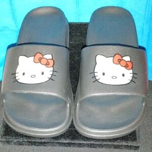 Hello Kitty Gray and Red Slippers
